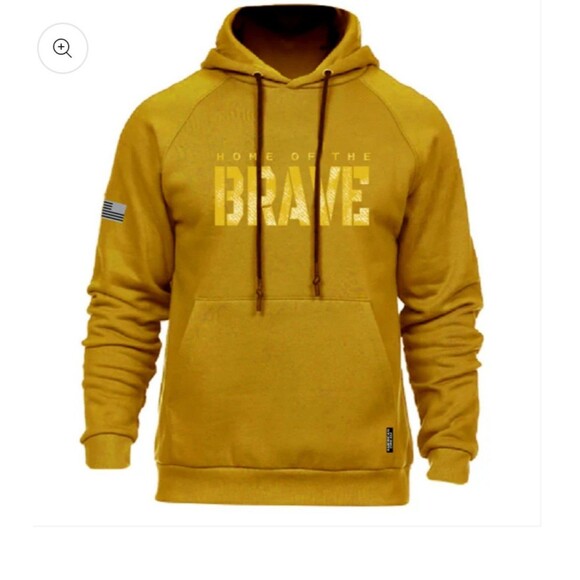 LITEFLEECE BRAVE
HOODIE- YELLOW Mens Medium - Picture 1 of 7